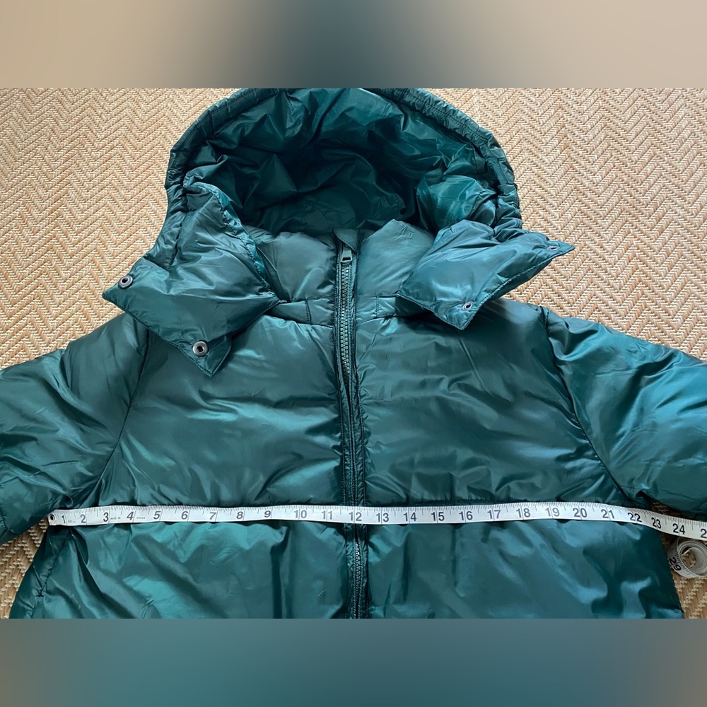 GAP Big Puff Jacket Hunter Green Size Medium Tall - Picture 12 of 14